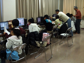 子どもパソコン教室風景