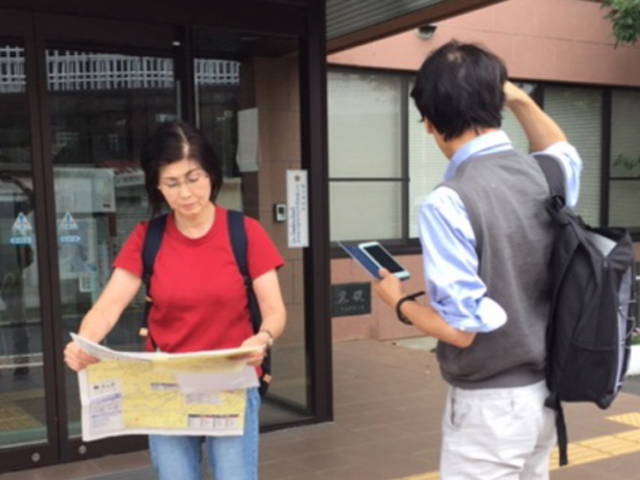 �Ƒ��������m�����ꏊ�ւƏo���B